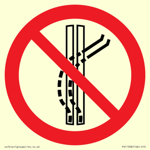 PV11308: Prohibition: Do not leave the tow-track