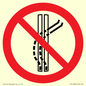 PV11308: Prohibition: Do not leave the tow-track