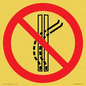 PV11308: Prohibition: Do not leave the tow-track
