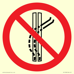 PV11308: Prohibition: Do not leave the tow-track