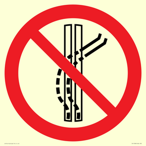 PV11308: Prohibition: Do not leave the tow-track