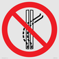 PV11308: Prohibition: Do not leave the tow-track