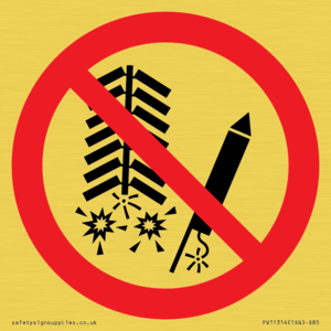 PV11314: Prohibition: Do not set off fireworks