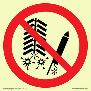 PV11314: Prohibition: Do not set off fireworks