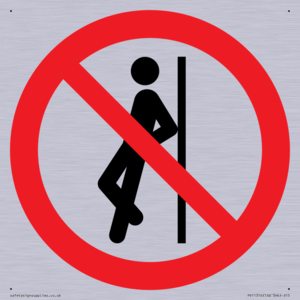 PV11316: Prohibition: No leaning against