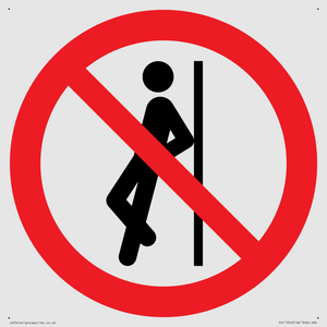 PV11316: Prohibition: No leaning against