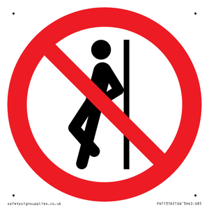 PV11316: Prohibition: No leaning against