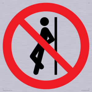 PV11316: Prohibition: No leaning against