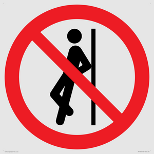 PV11316: Prohibition: No leaning against