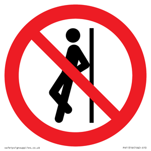 PV11316: Prohibition: No leaning against