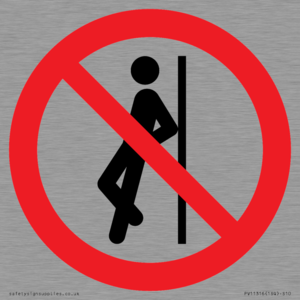 PV11316: Prohibition: No leaning against