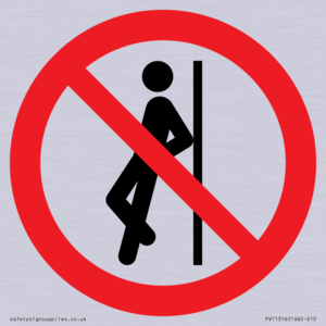 PV11316: Prohibition: No leaning against