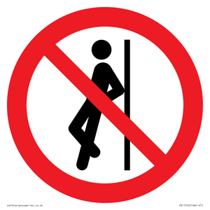 PV11316: Prohibition: No leaning against