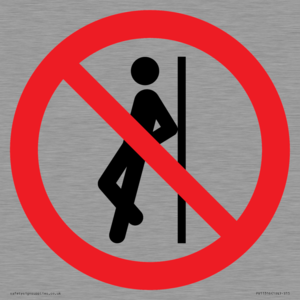 PV11316: Prohibition: No leaning against