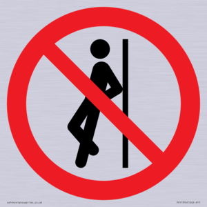 PV11316: Prohibition: No leaning against