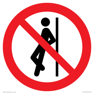 PV11316: Prohibition: No leaning against