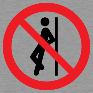 PV11316: Prohibition: No leaning against