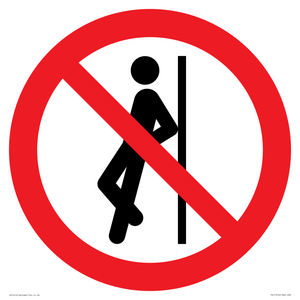 PV11316: Prohibition: No leaning against