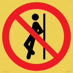 PV11316: Prohibition: No leaning against