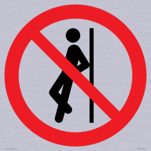 PV11316: Prohibition: No leaning against