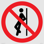 PV11316: Prohibition: No leaning against