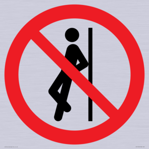PV11316: Prohibition: No leaning against