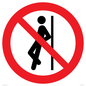 PV11316: Prohibition: No leaning against