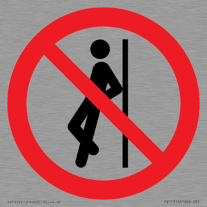 PV11316: Prohibition: No leaning against