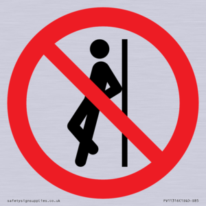 PV11316: Prohibition: No leaning against