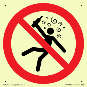 PV11320: Prohibition: Not for people in the state of intoxication