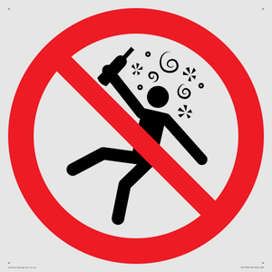 PV11320: Prohibition: Not for people in the state of intoxication