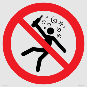 PV11320: Prohibition: Not for people in the state of intoxication