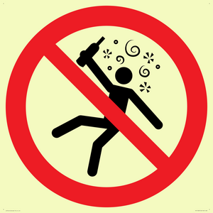 PV11320: Prohibition: Not for people in the state of intoxication