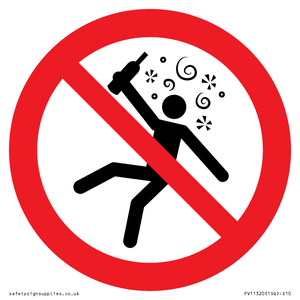 PV11320: Prohibition: Not for people in the state of intoxication