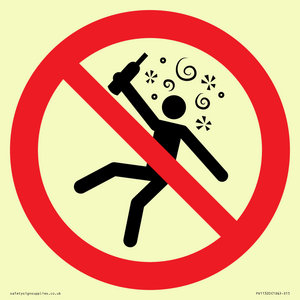 PV11320: Prohibition: Not for people in the state of intoxication