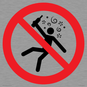 PV11320: Prohibition: Not for people in the state of intoxication