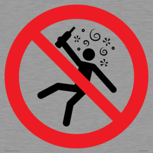 PV11320: Prohibition: Not for people in the state of intoxication