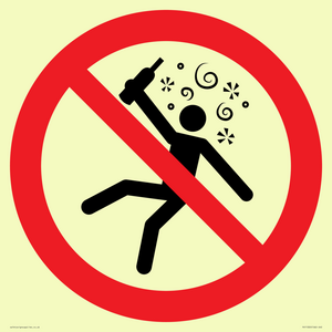 PV11320: Prohibition: Not for people in the state of intoxication