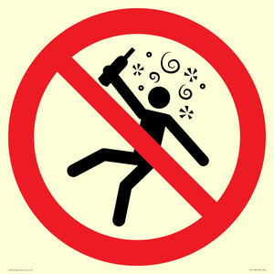 PV11320: Prohibition: Not for people in the state of intoxication