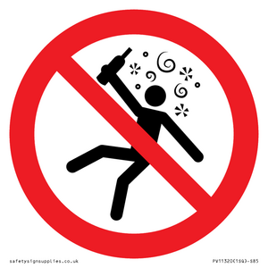 PV11320: Prohibition: Not for people in the state of intoxication