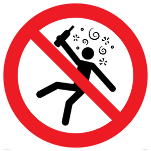 PV11320: Prohibition: Not for people in the state of intoxication