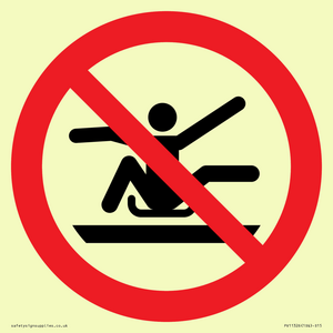 PV11326: Prohibition: Do not stretch out of toboggan