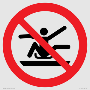 PV11326: Prohibition: Do not stretch out of toboggan