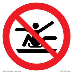 PV11326: Prohibition: Do not stretch out of toboggan