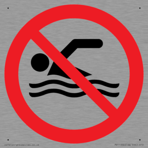 PV11330: Prohibition: No swimming