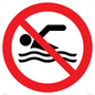 PV11330: Prohibition: No swimming