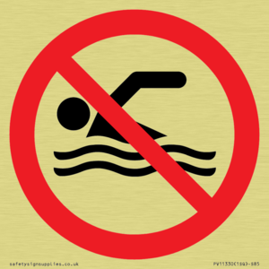 PV11330: Prohibition: No swimming