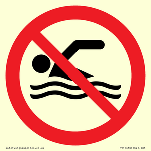 PV11330: Prohibition: No swimming