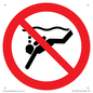 PV11334: Prohibition: No sub-aqua diving
