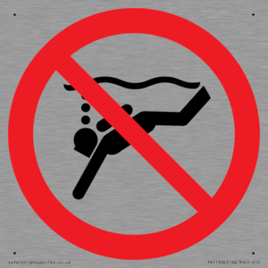 PV11334: Prohibition: No sub-aqua diving